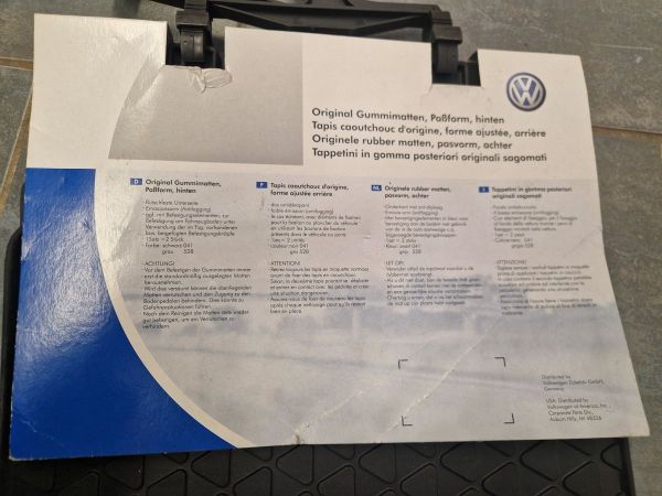 OE sada gumových kobereců VW Sharan + Seat Alhambra
