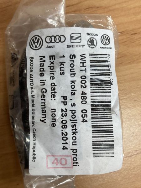 BEZPEČNOSTNÍ ŠROUB KOLA 54 - KAMAX M14x1,5x27,5 - kupte 4ks a máte sadu :o)