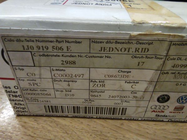 ŘÍDÍCÍ JEDNOTKA PRO VĚTRÁK CHLADIČE