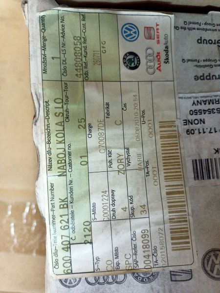 NÁBOJ KOLA S LOŽISKEM