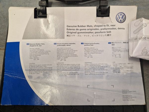 OE sada gumových kobereců VW Sharan + Seat Alhambra