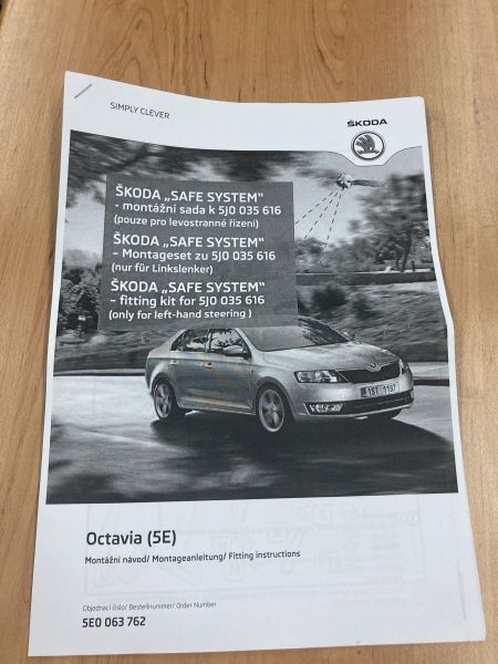 Montážní sada pro SAFE SYSTÉM ŠKODA OCTAVIA III