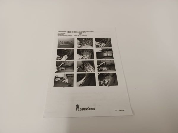 ZÁMEK ZPÁTEČKY DEFEND OCTAVIA I TÁHLOVÉ ŘAZENÍ 1,4, 1,6, 1,9SDI