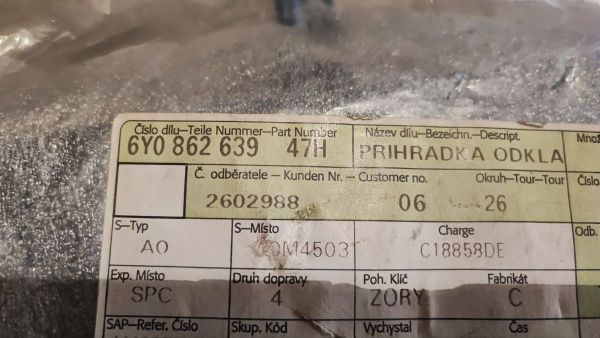 PŘIHRÁDKA ODKLÁDACÍ