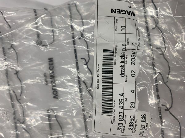 Držák plynové podpěry zadního víka FABIA I