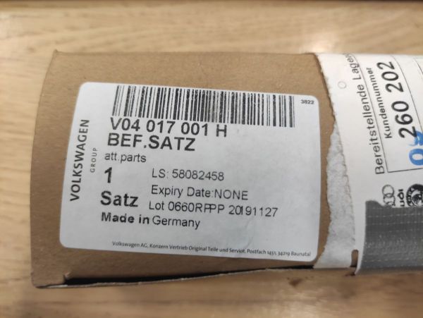 SADA DÍLŮ UPEVNOVACÍCH