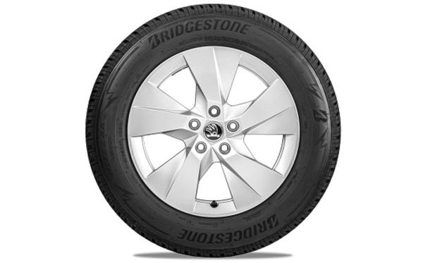 Škoda kompletní zimní kolo PAGET AERO 17" + Bridgestone Blizzak LM-005 215/65 R17 103H XL pro Kodiaq II - pravá strana DOT2024
