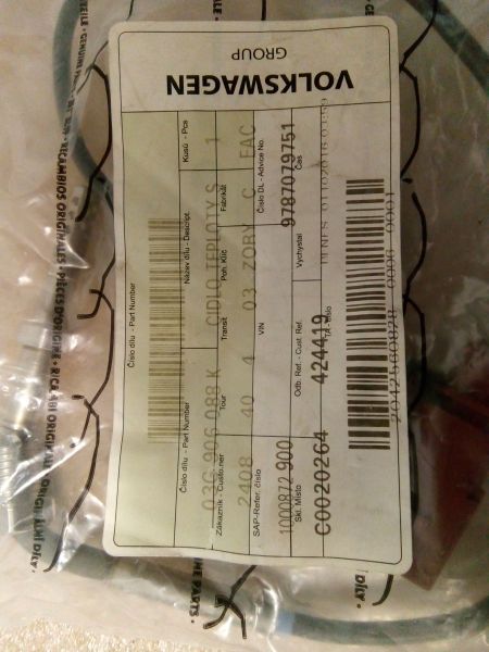 ČIDLO TEPLOTY SPALIN