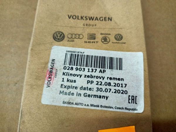 KLÍNOVÝ ŽEBROVÝ ŘEMEN EXP. 30.07.2020