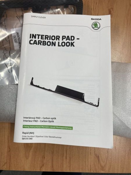 Dekor Carbon Optic pro ŠKODA RAPID