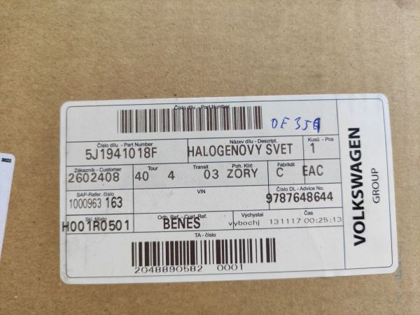 HALOGENOVÝ SVĚTLOMET