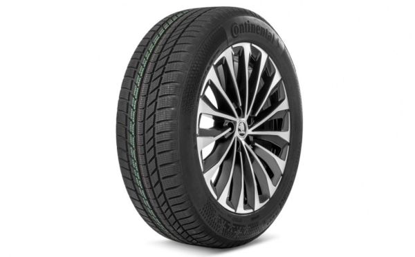 Škoda kompletní zimní kolo ASTERION 20" + Continental WinterContact TS 870 P ContiSeal 235/50 R20 100T pro Enyaq - levá strana