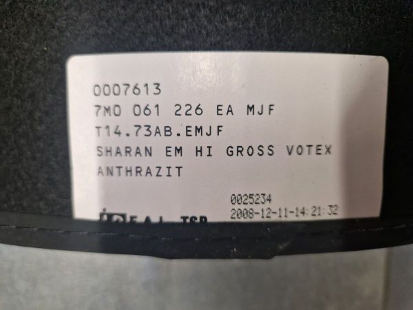 OE textilní koberec VW Sharan/ Seat Alhambra