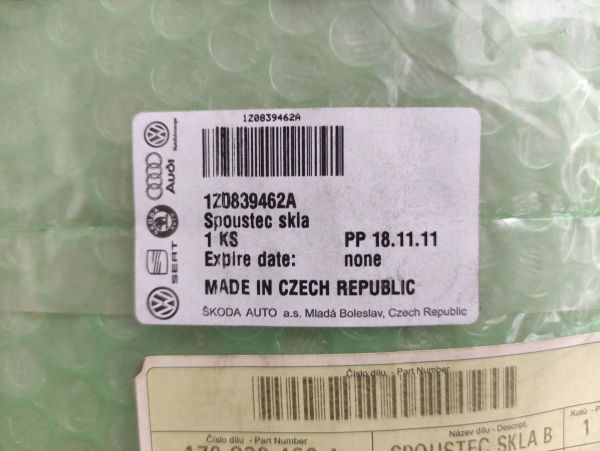 SPOUŠTĚČ SKLA BEZ MOTORU