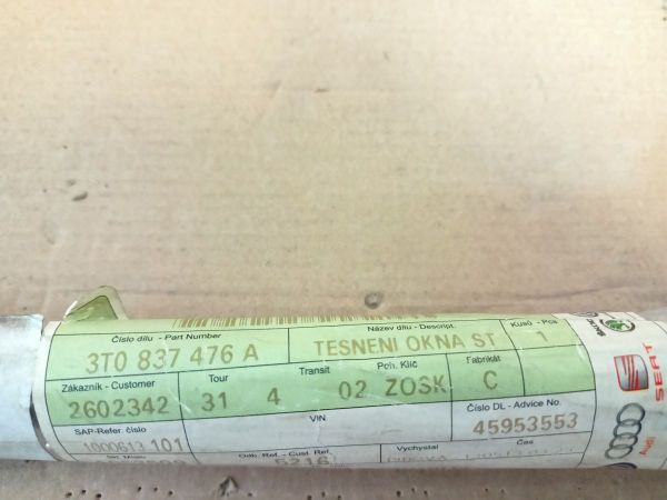 TĚSNĚNÍ OKNA STÍRACÍ - ohnuté !!!