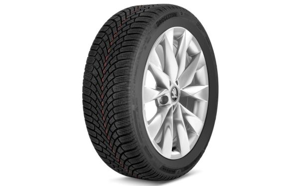 Škoda kompletní zimní kolo Crystal 17" + Bridgestone Blizzak 6 215/55 R17 98V XL pro Superb IV - levá strana