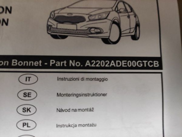 KARBONOVÁ FOLIE KAPOTY CEED