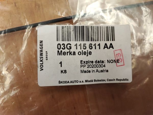 MĚRKA OLEJE ÚPLNÁ