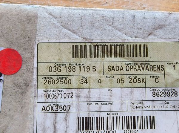 ROZVODOVÁ SADA