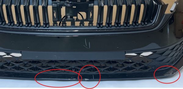 Přední nárazník pro Škoda Octavia IV facelift (model od roku 2024) kompletní (zánovní) ZDCI24011