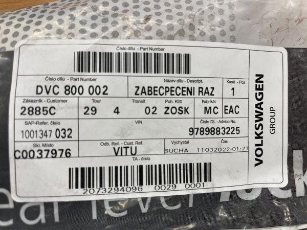 Zámek zpátečky SUPERB II pro automatickou převodovku - CONSTRUCT