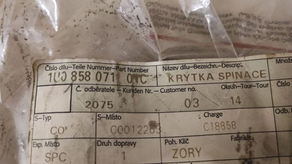KRYTKA SPÍNAČE