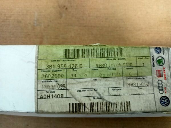 AERO-LIŠTA STÍRACÍ EXP 05/2017 POŠKOZENÁ