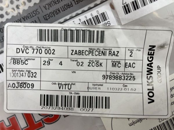 OE zámek zpátečky FABIA II, ROOMSTER automat