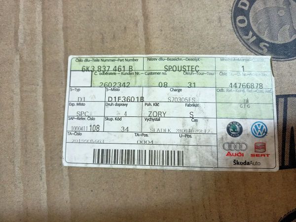 SPOUŠTĚČ SKLA BEZ MOTORU